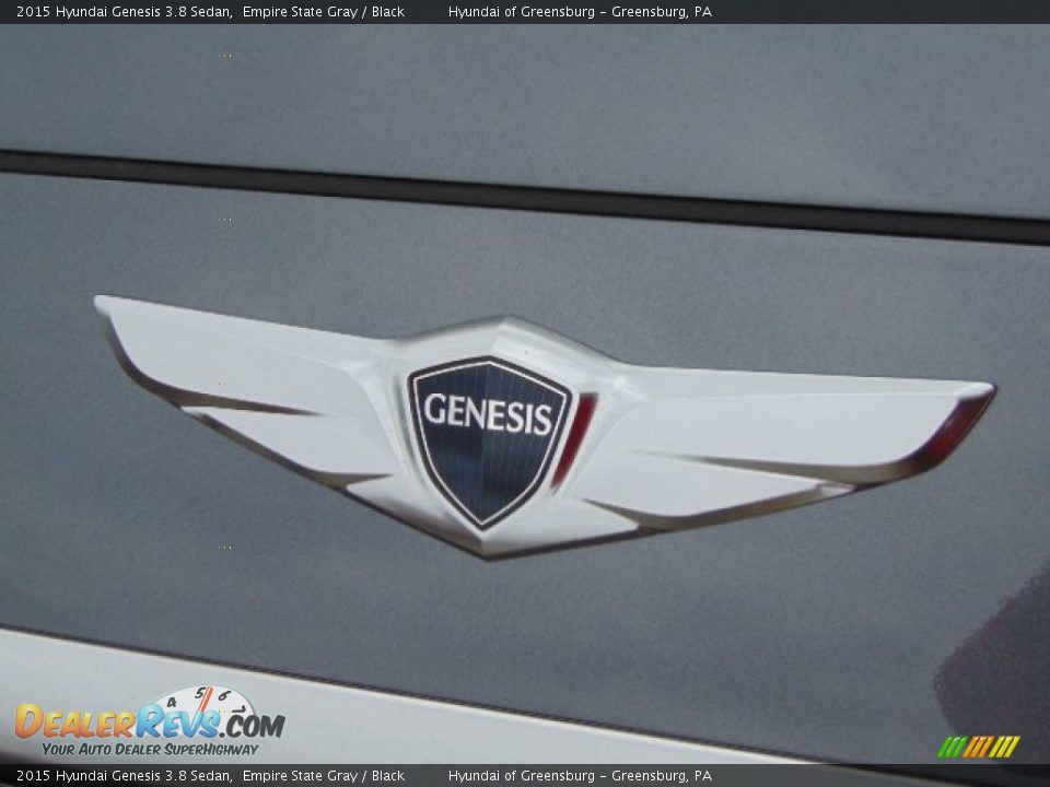 2015 Hyundai Genesis 3.8 Sedan Empire State Gray / Black Photo #6