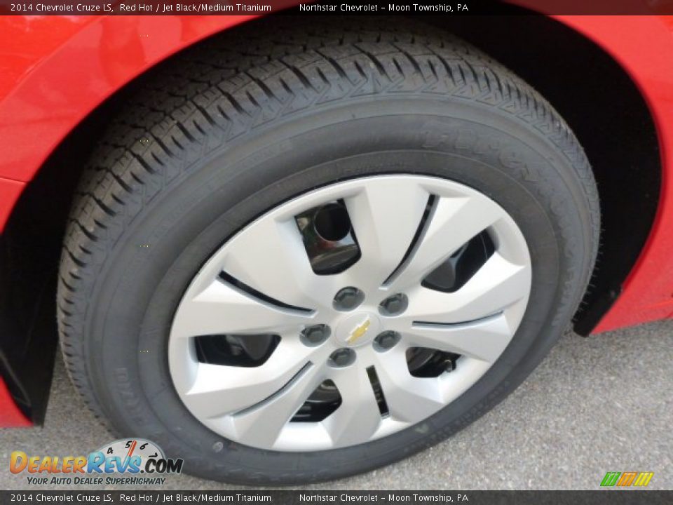2014 Chevrolet Cruze LS Red Hot / Jet Black/Medium Titanium Photo #9