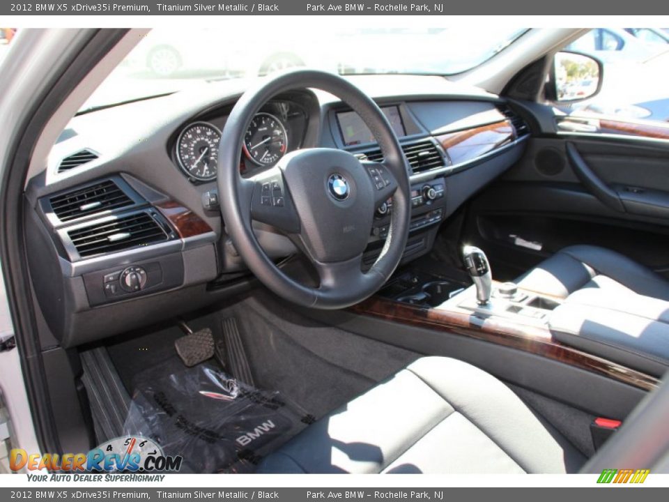 2012 BMW X5 xDrive35i Premium Titanium Silver Metallic / Black Photo #11