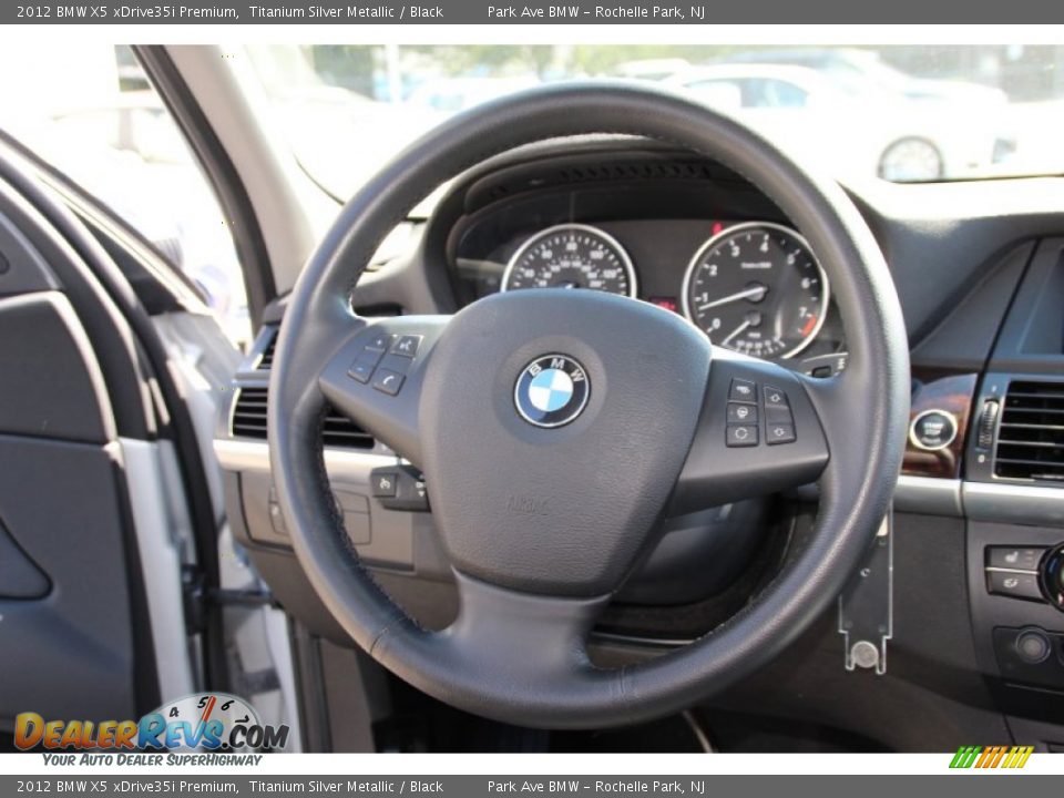 2012 BMW X5 xDrive35i Premium Titanium Silver Metallic / Black Photo #19