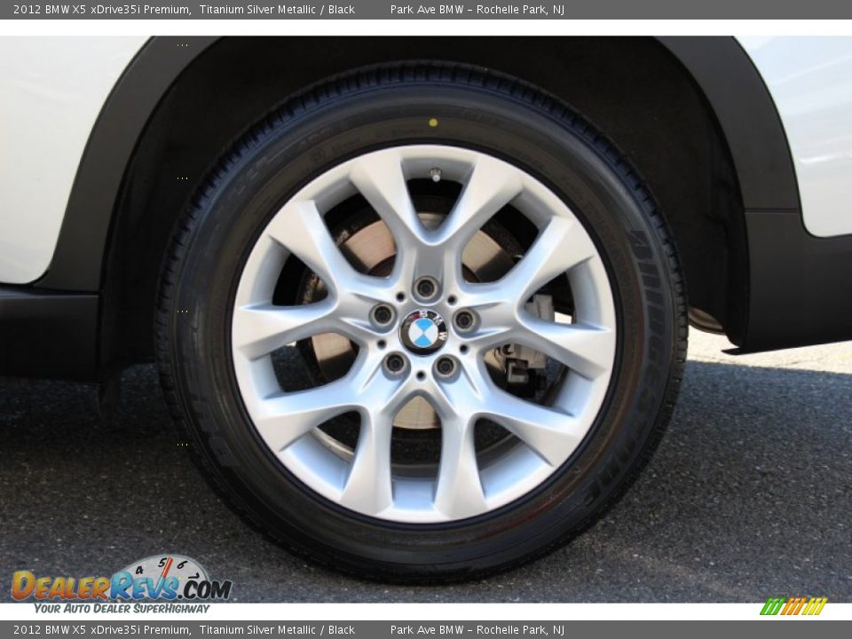 2012 BMW X5 xDrive35i Premium Titanium Silver Metallic / Black Photo #35