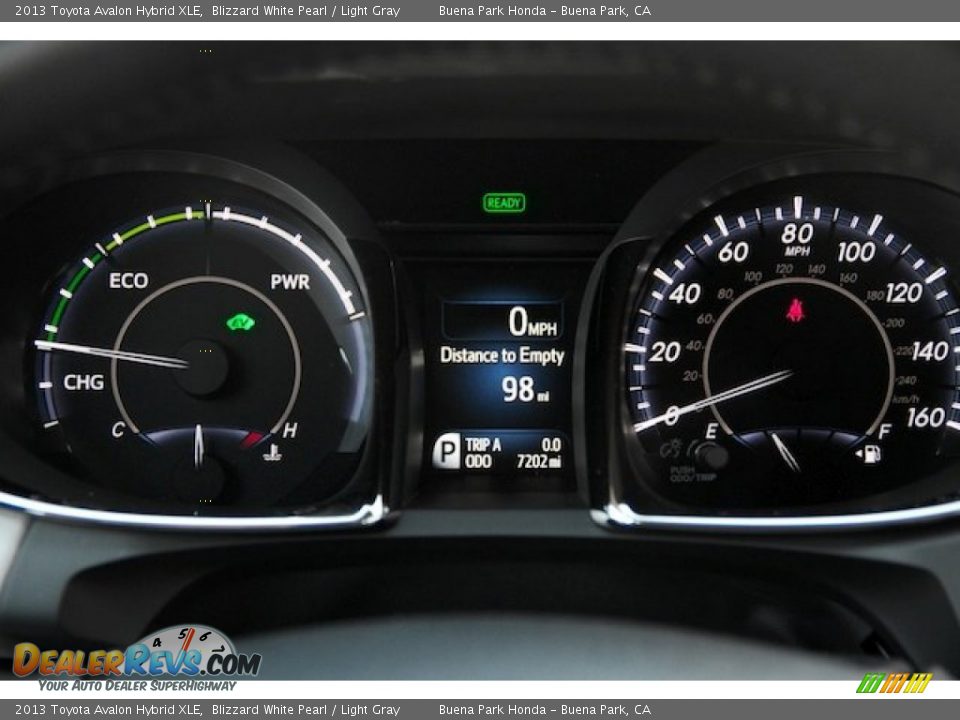 2013 Toyota Avalon Hybrid XLE Blizzard White Pearl / Light Gray Photo #27