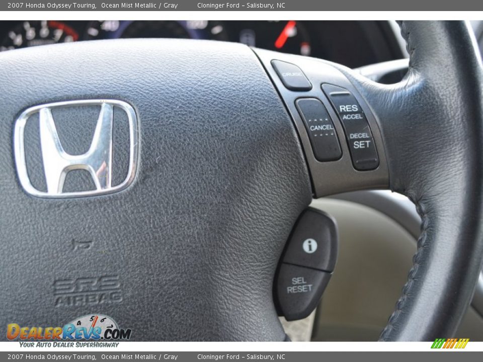 2007 Honda Odyssey Touring Ocean Mist Metallic / Gray Photo #29