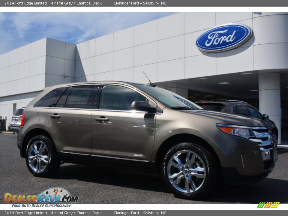 2014 Ford Edge Limited Mineral Gray / Charcoal Black Photo #1