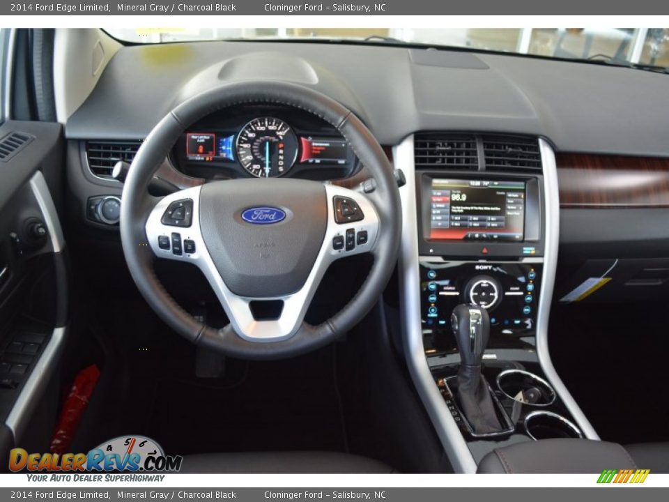 2014 Ford Edge Limited Mineral Gray / Charcoal Black Photo #12