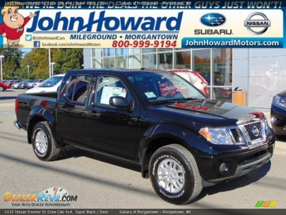 2015 Nissan Frontier SV Crew Cab 4x4 Super Black / Steel Photo #1