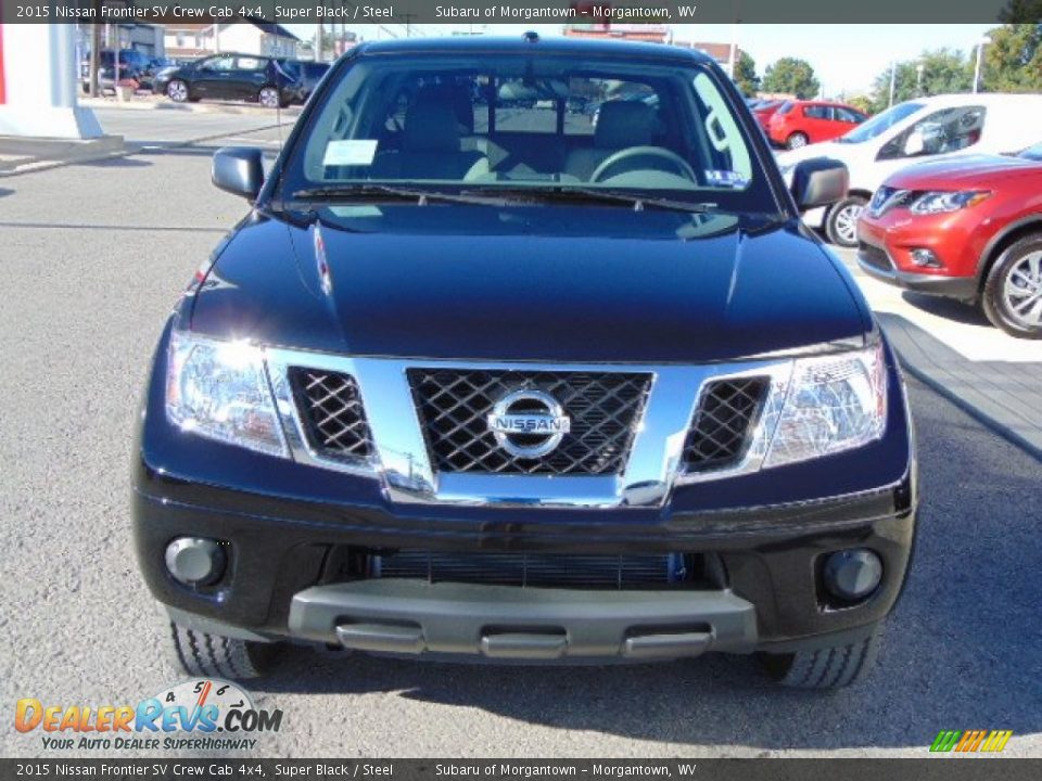 2015 Nissan Frontier SV Crew Cab 4x4 Super Black / Steel Photo #4