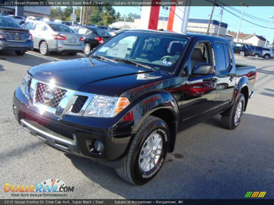 2015 Nissan Frontier SV Crew Cab 4x4 Super Black / Steel Photo #5
