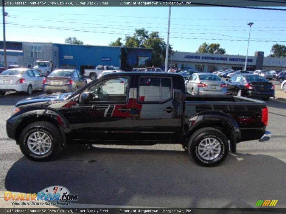 2015 Nissan Frontier SV Crew Cab 4x4 Super Black / Steel Photo #6