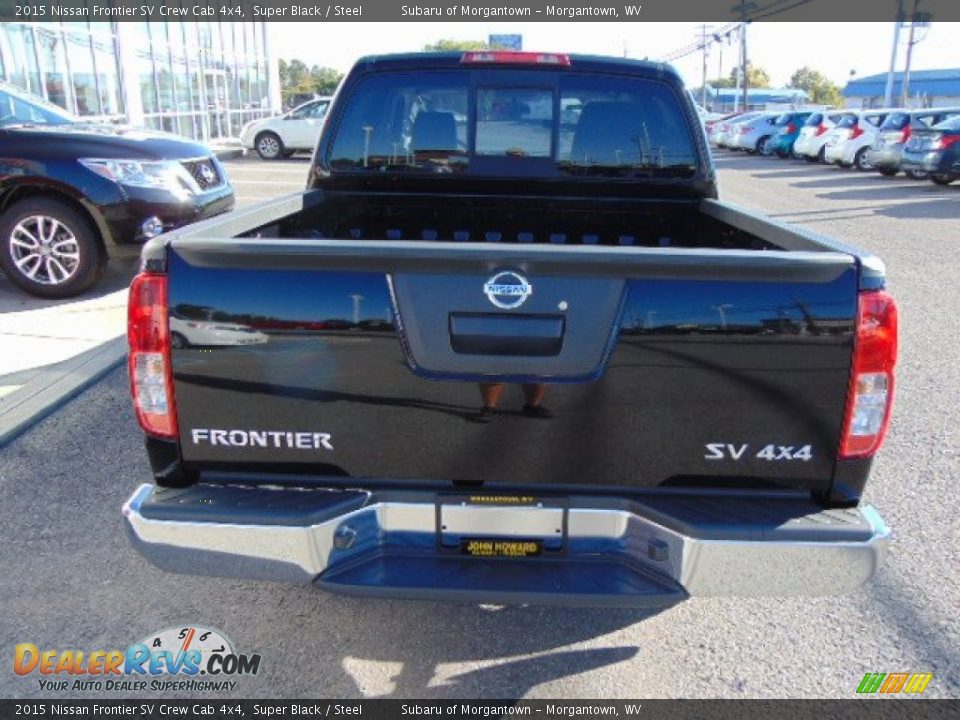2015 Nissan Frontier SV Crew Cab 4x4 Super Black / Steel Photo #7