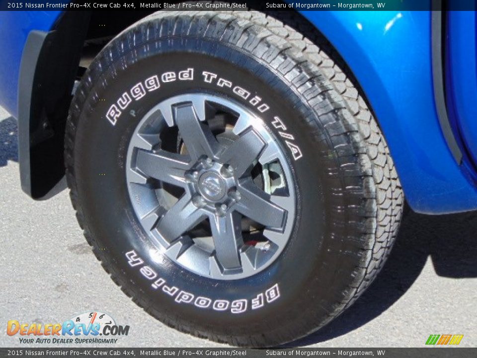 2015 Nissan Frontier Pro-4X Crew Cab 4x4 Metallic Blue / Pro-4X Graphite/Steel Photo #3
