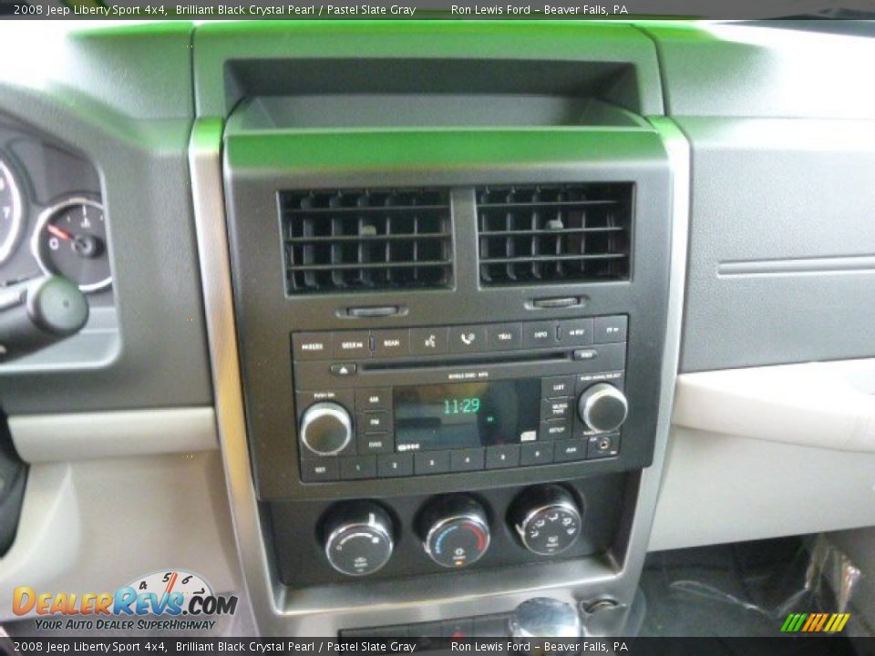 2008 Jeep Liberty Sport 4x4 Brilliant Black Crystal Pearl / Pastel Slate Gray Photo #15