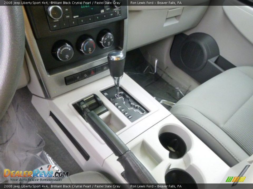 2008 Jeep Liberty Sport 4x4 Brilliant Black Crystal Pearl / Pastel Slate Gray Photo #16