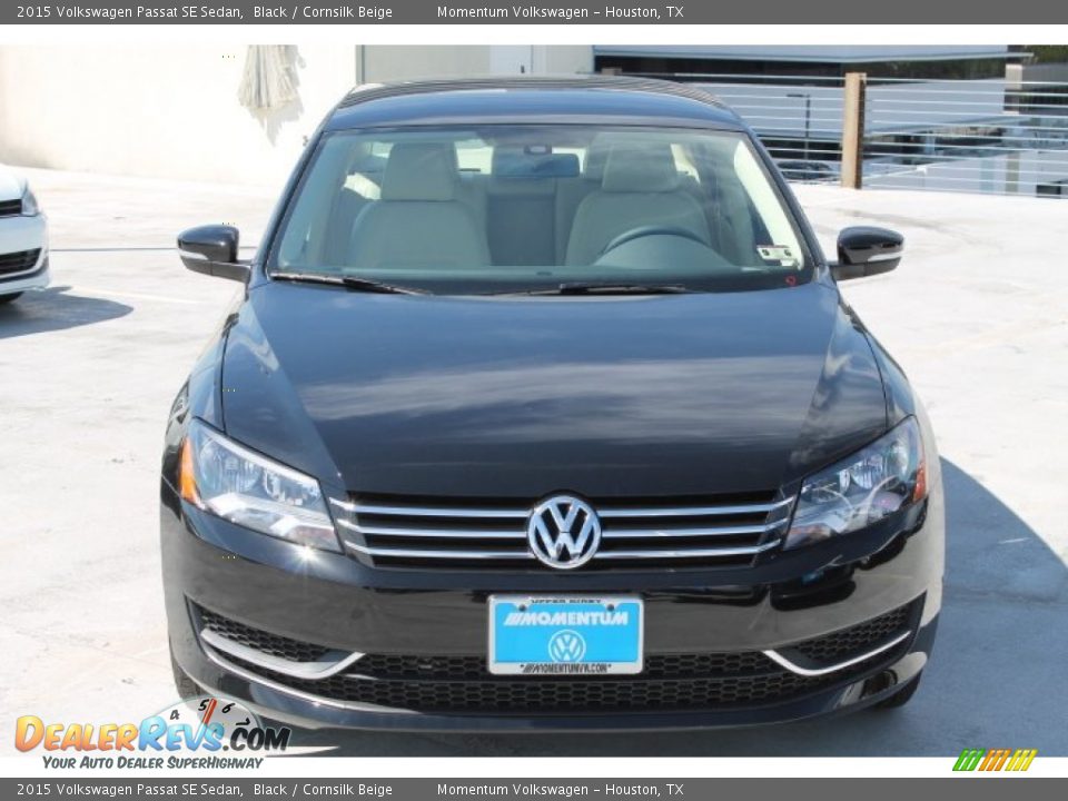 2015 Volkswagen Passat SE Sedan Black / Cornsilk Beige Photo #2