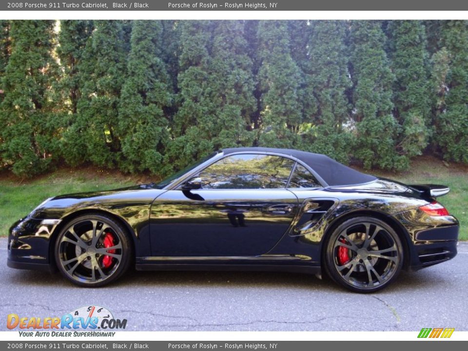 2008 Porsche 911 Turbo Cabriolet Black / Black Photo #3