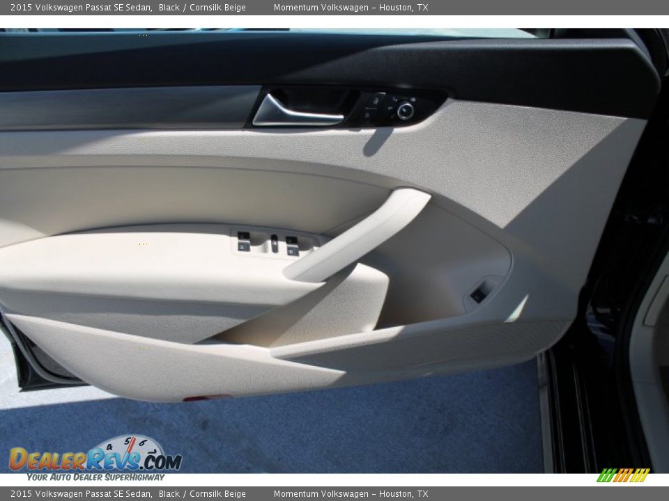 2015 Volkswagen Passat SE Sedan Black / Cornsilk Beige Photo #8