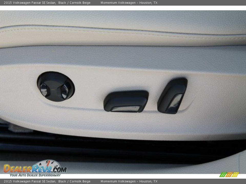 2015 Volkswagen Passat SE Sedan Black / Cornsilk Beige Photo #10