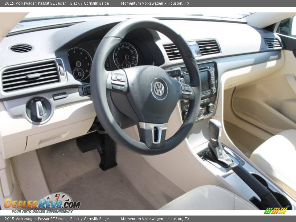 Cornsilk Beige Interior - 2015 Volkswagen Passat SE Sedan Photo #11