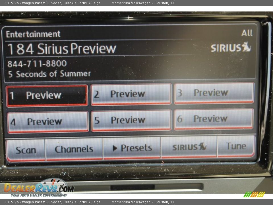 2015 Volkswagen Passat SE Sedan Black / Cornsilk Beige Photo #16