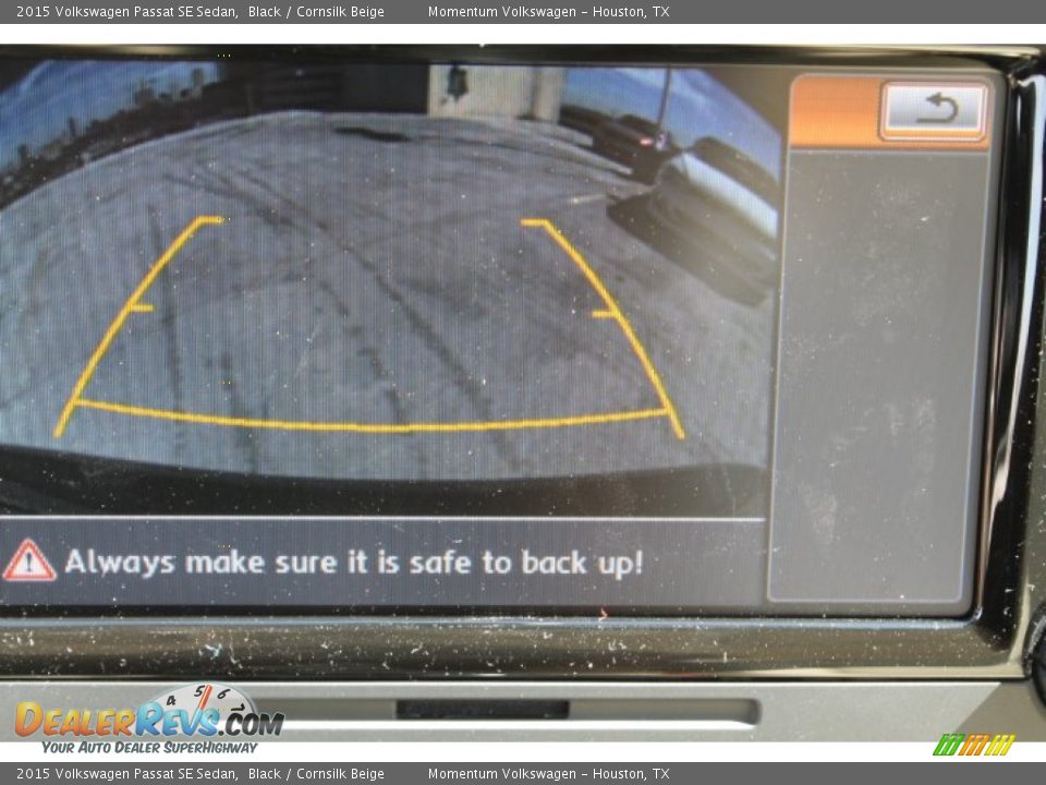 2015 Volkswagen Passat SE Sedan Black / Cornsilk Beige Photo #17