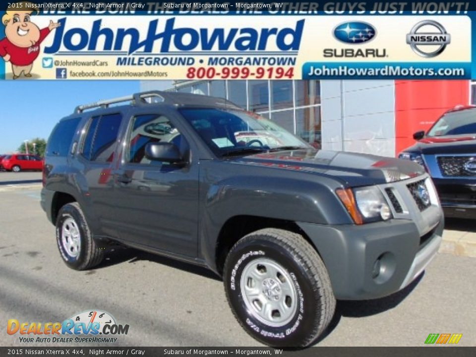 2015 Nissan Xterra X 4x4 Night Armor / Gray Photo #1