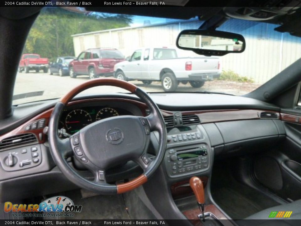 2004 Cadillac DeVille DTS Black Raven / Black Photo #14