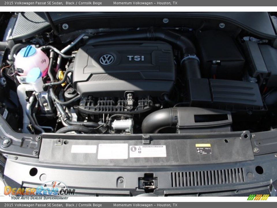2015 Volkswagen Passat SE Sedan Black / Cornsilk Beige Photo #24