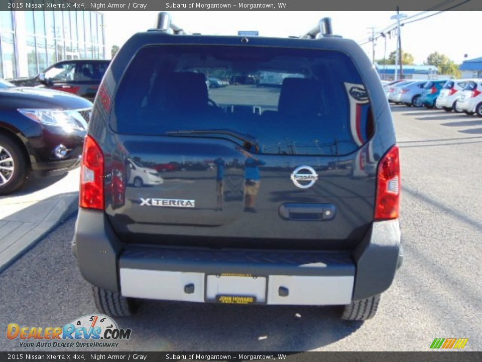 2015 Nissan Xterra X 4x4 Night Armor / Gray Photo #8