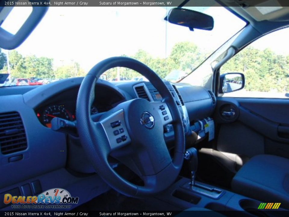 2015 Nissan Xterra X 4x4 Night Armor / Gray Photo #10
