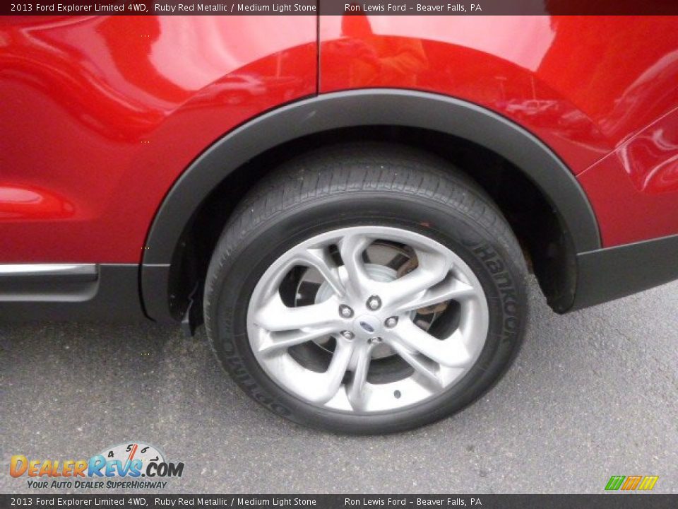 2013 Ford Explorer Limited 4WD Ruby Red Metallic / Medium Light Stone Photo #9