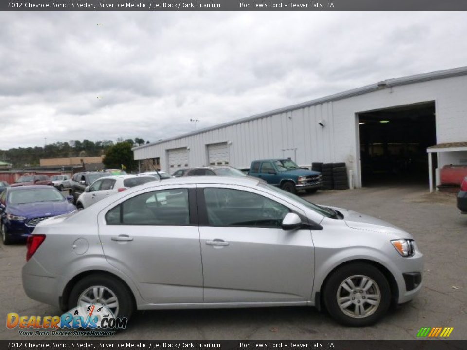 2012 Chevrolet Sonic LS Sedan Silver Ice Metallic / Jet Black/Dark Titanium Photo #1