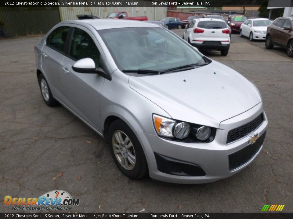 2012 Chevrolet Sonic LS Sedan Silver Ice Metallic / Jet Black/Dark Titanium Photo #2
