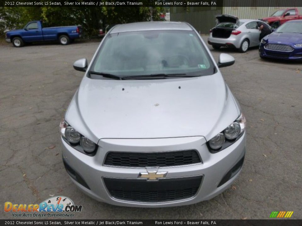 2012 Chevrolet Sonic LS Sedan Silver Ice Metallic / Jet Black/Dark Titanium Photo #3