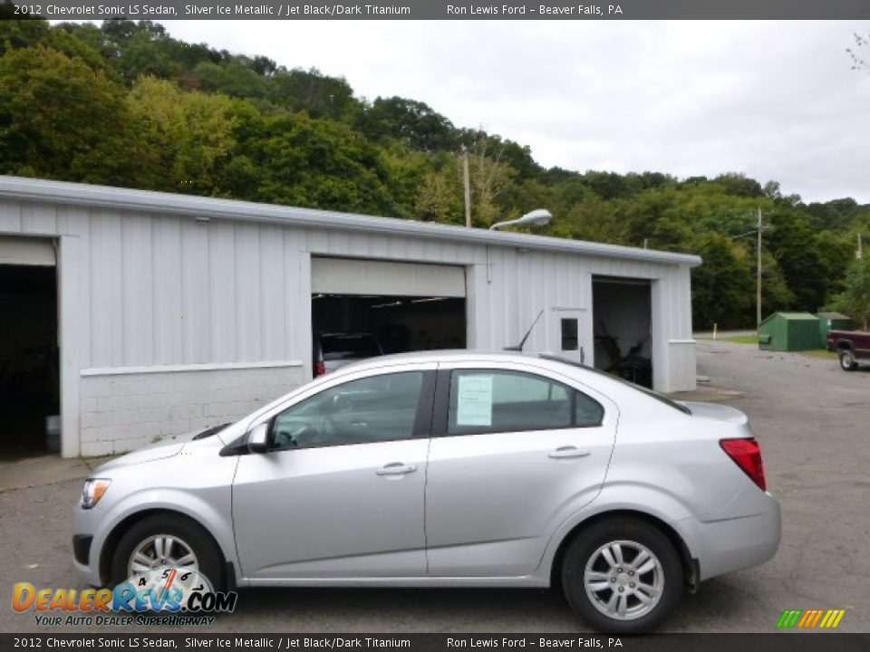 2012 Chevrolet Sonic LS Sedan Silver Ice Metallic / Jet Black/Dark Titanium Photo #5