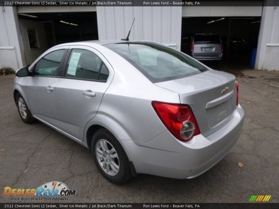 2012 Chevrolet Sonic LS Sedan Silver Ice Metallic / Jet Black/Dark Titanium Photo #6