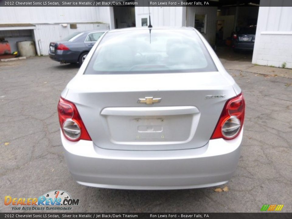 2012 Chevrolet Sonic LS Sedan Silver Ice Metallic / Jet Black/Dark Titanium Photo #7