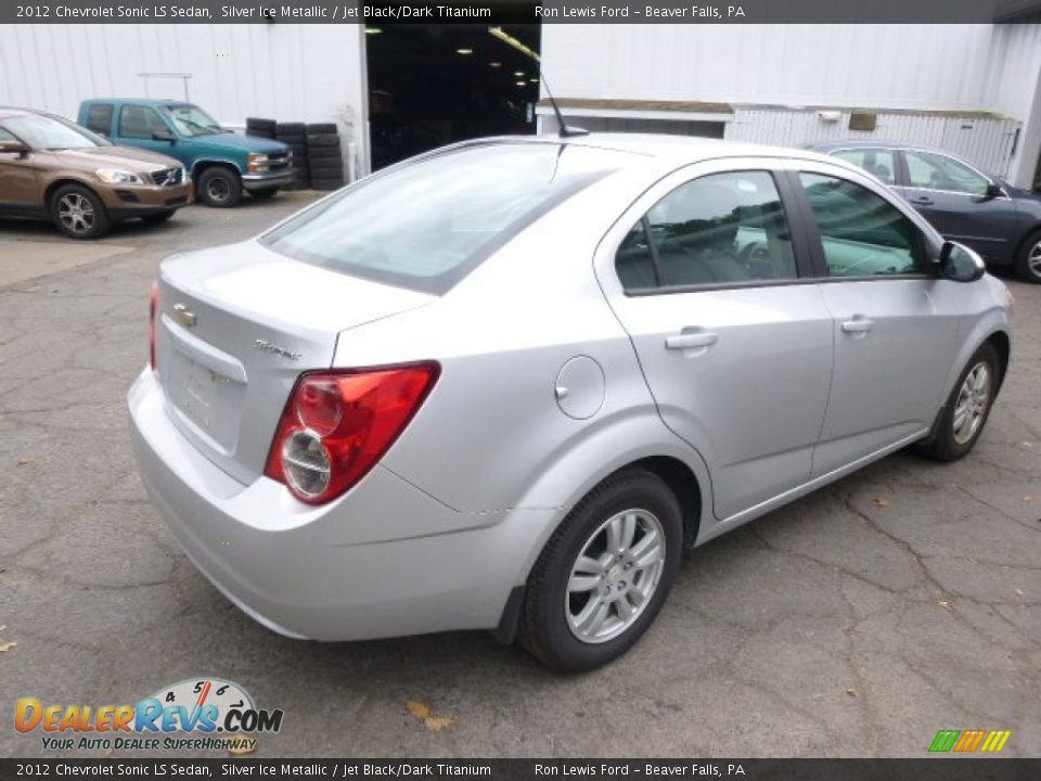 2012 Chevrolet Sonic LS Sedan Silver Ice Metallic / Jet Black/Dark Titanium Photo #8
