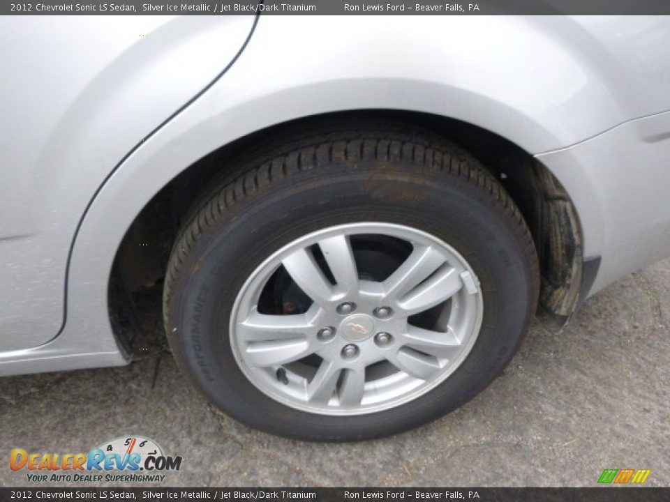 2012 Chevrolet Sonic LS Sedan Silver Ice Metallic / Jet Black/Dark Titanium Photo #9