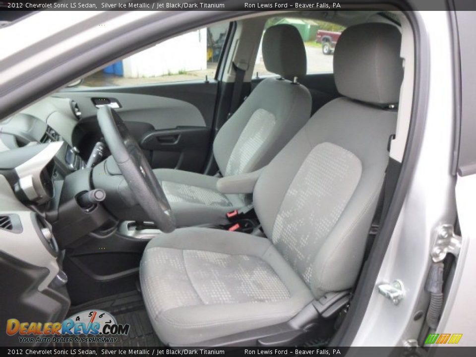 2012 Chevrolet Sonic LS Sedan Silver Ice Metallic / Jet Black/Dark Titanium Photo #10