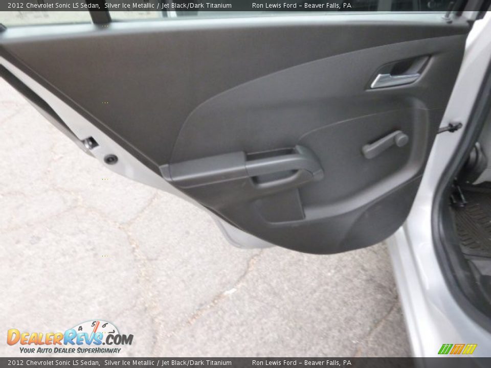 2012 Chevrolet Sonic LS Sedan Silver Ice Metallic / Jet Black/Dark Titanium Photo #13