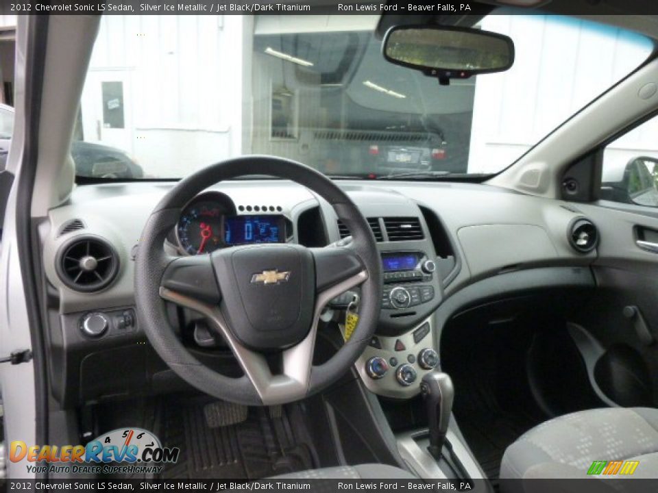 2012 Chevrolet Sonic LS Sedan Silver Ice Metallic / Jet Black/Dark Titanium Photo #14