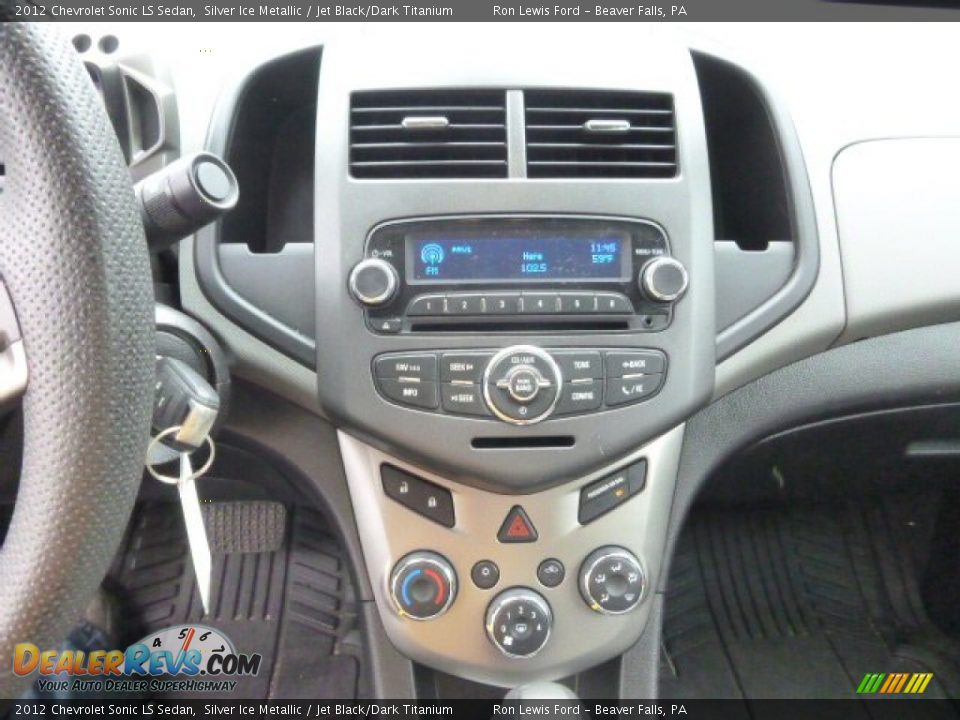 2012 Chevrolet Sonic LS Sedan Silver Ice Metallic / Jet Black/Dark Titanium Photo #15