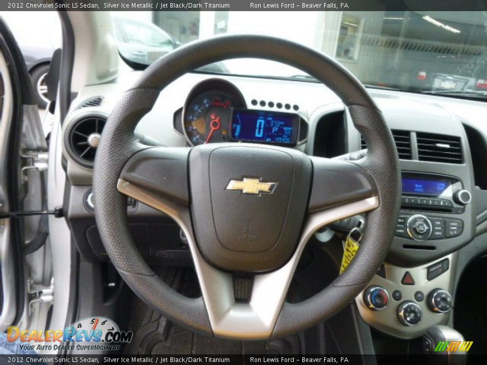 2012 Chevrolet Sonic LS Sedan Silver Ice Metallic / Jet Black/Dark Titanium Photo #18