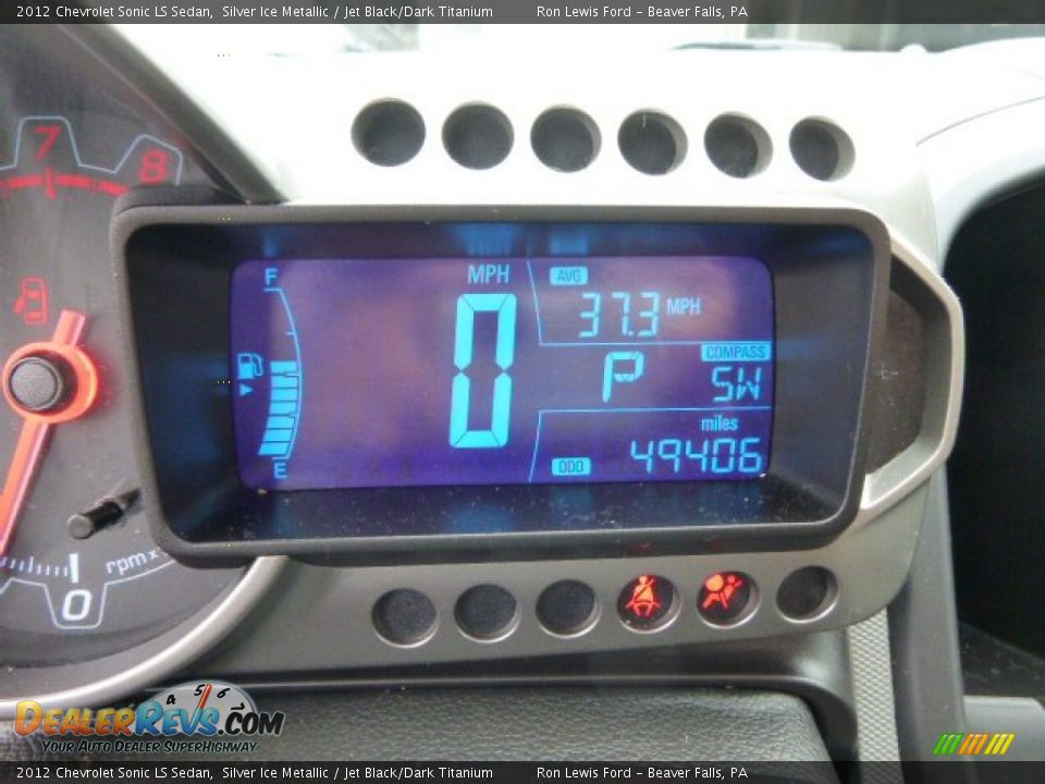 2012 Chevrolet Sonic LS Sedan Silver Ice Metallic / Jet Black/Dark Titanium Photo #19