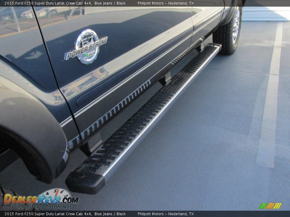 2015 Ford F250 Super Duty Lariat Crew Cab 4x4 Blue Jeans / Black Photo #12
