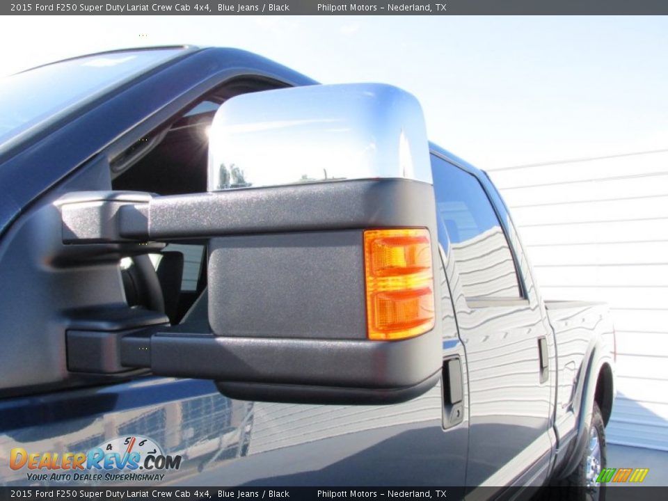 2015 Ford F250 Super Duty Lariat Crew Cab 4x4 Blue Jeans / Black Photo #13
