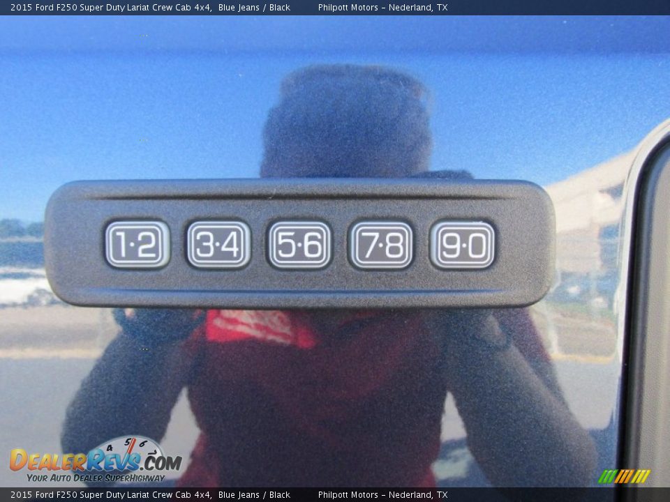 2015 Ford F250 Super Duty Lariat Crew Cab 4x4 Blue Jeans / Black Photo #16