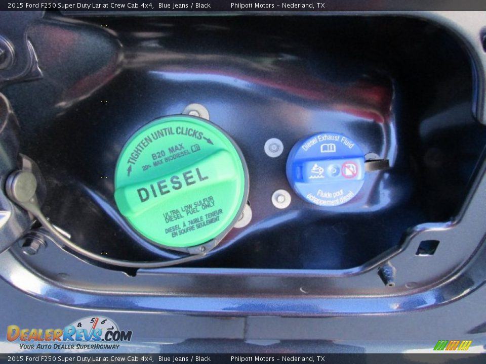 2015 Ford F250 Super Duty Lariat Crew Cab 4x4 Blue Jeans / Black Photo #17