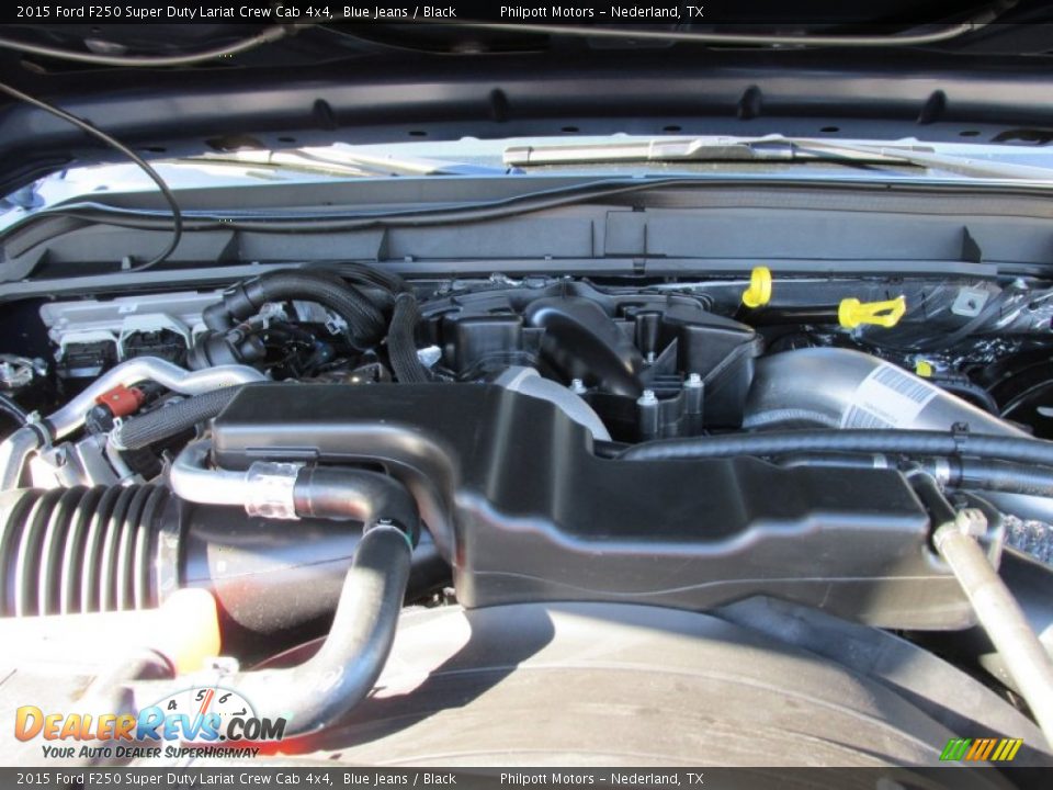 2015 Ford F250 Super Duty Lariat Crew Cab 4x4 Blue Jeans / Black Photo #19
