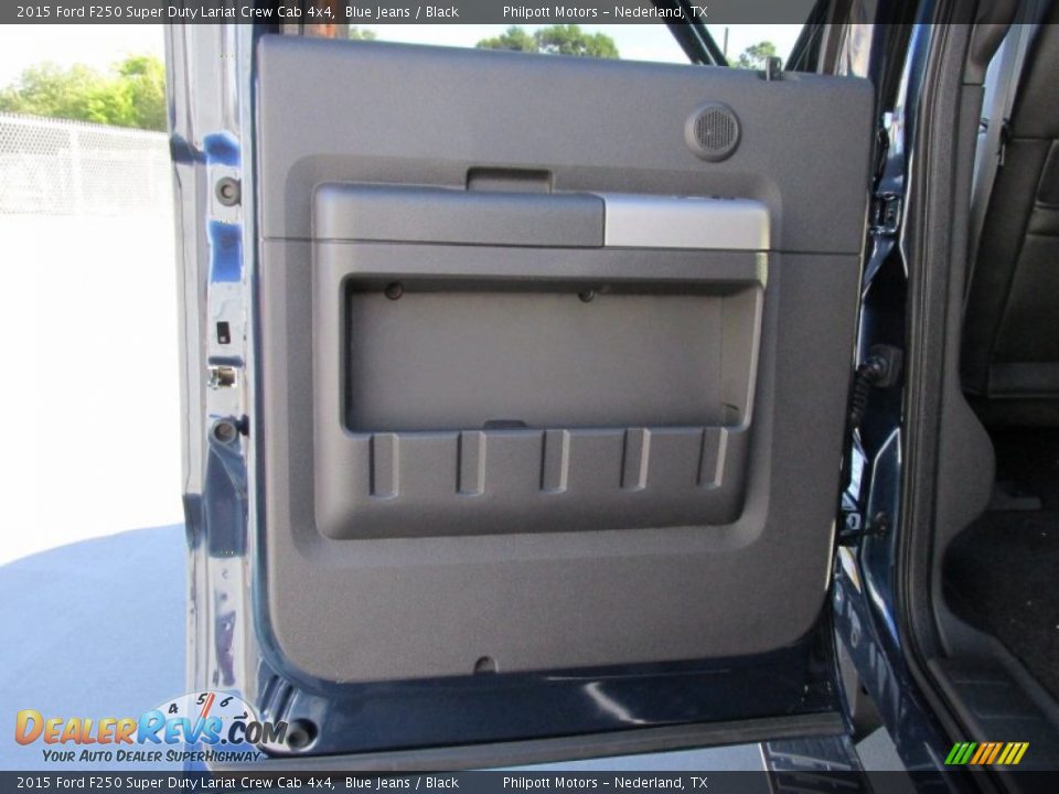 2015 Ford F250 Super Duty Lariat Crew Cab 4x4 Blue Jeans / Black Photo #22